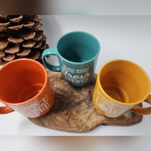 Boston Warehouse Stackable Coffee Mugs 3 The Perfect Blend All I Need is Coffee - Picture 5 of 5